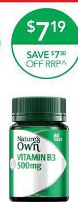 Nature's Own Vitamin B3 Offer at Terry White - 1Catalogue.com.au