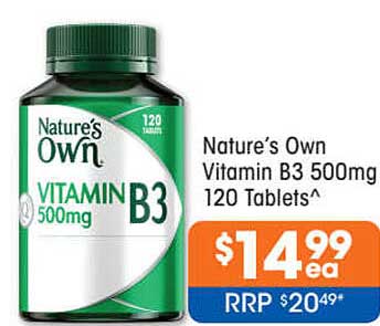 Nature's Own Vitamin B3 Offer at Good Price Pharmacy - 1Catalogue.com.au