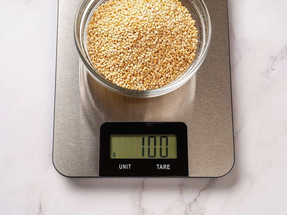 hoeveelheid quinoa afmeten