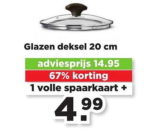 Ballarini Glazen deksel 20 cm - - Voor 23.59u, morgen in huis