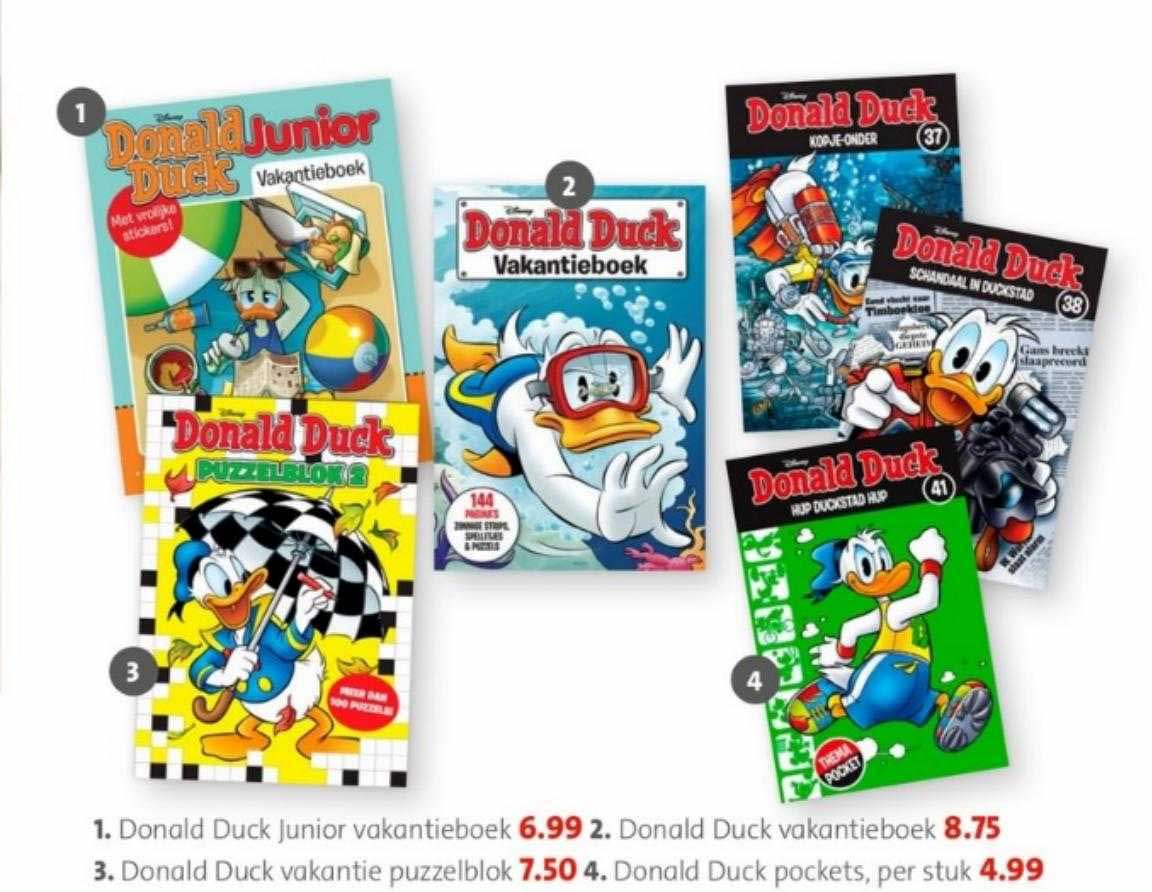 Donald Duck Junior Vakantieboek, Donald Duck Vakantieboek, Donald Duck