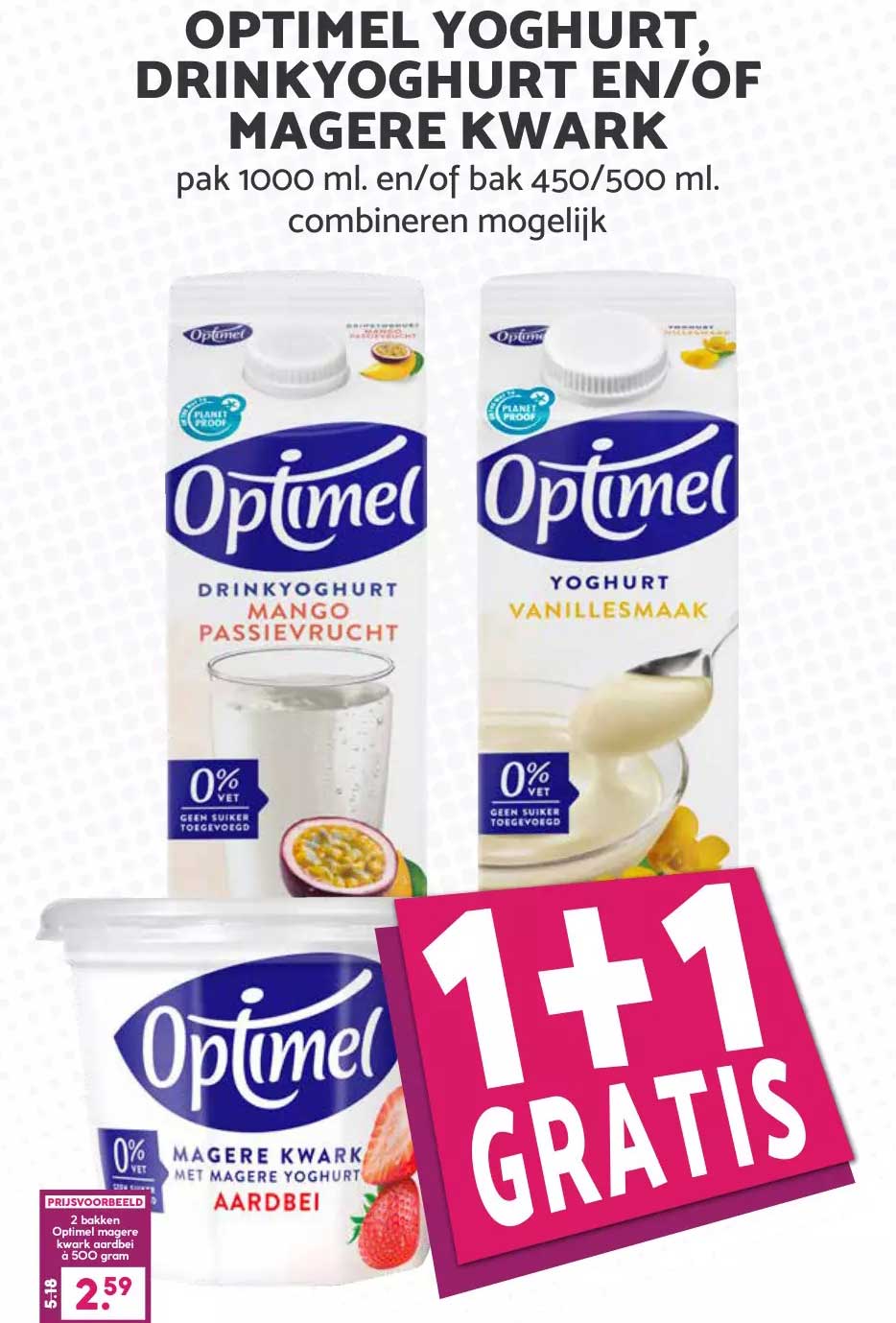 Optimel Yoghhurt, Drinkyoghurt En/Of Magere Kwark Aanbieding Bij MCD ...