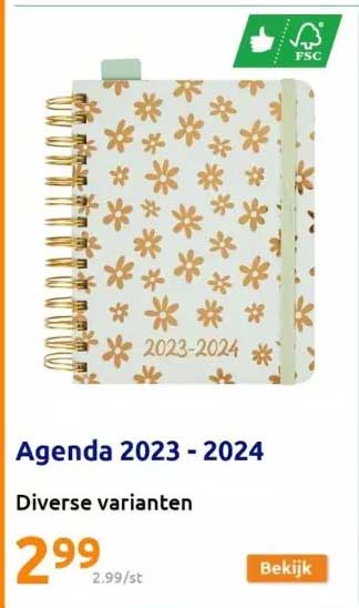 Agenda 2024-2025 aanbieding bij Action