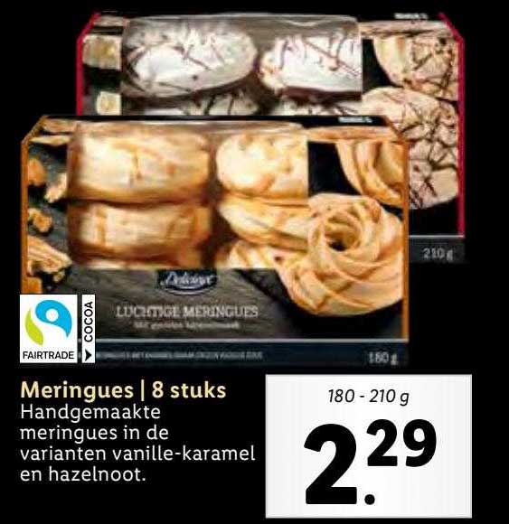 Deliciuex Meringues 8 Stuks Aanbieding bij Lidl 1Folders.nl