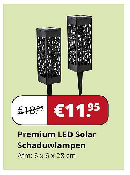 Premium LED Solar Schaduwlampen Aanbieding Bij Voordeeldrogisterij.nl ...