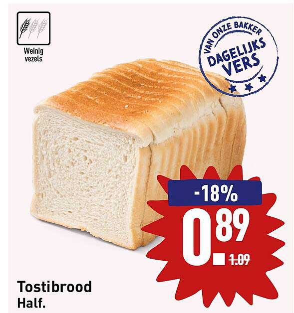 Tostibrood Half Aanbieding bij ALDI 1Folders.nl