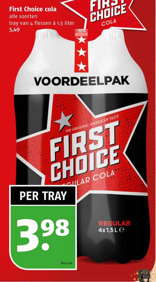 First Choice Cola 1.5 Liter Aanbieding bij Poiesz - 1Folders.nl