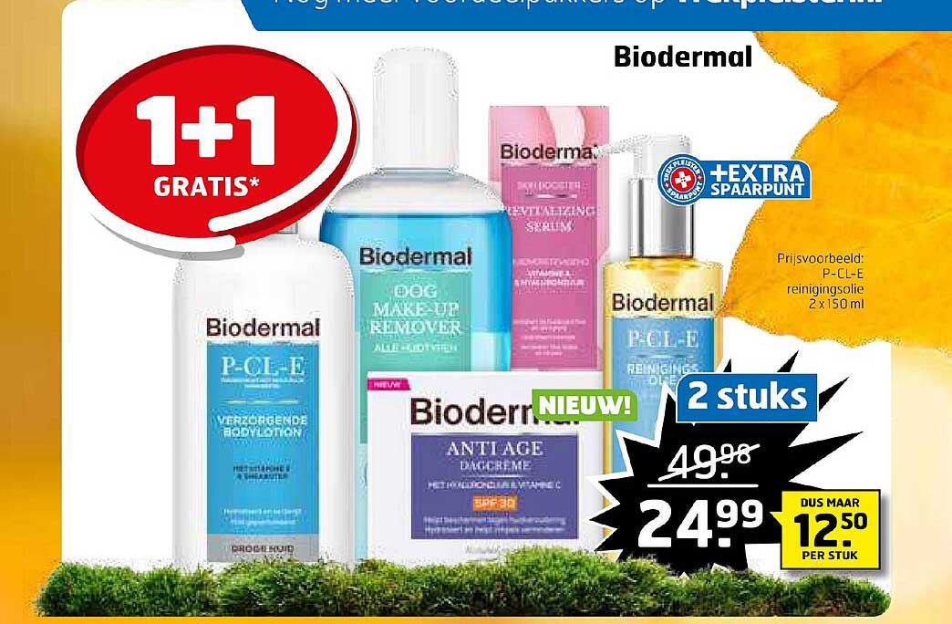 Biodermal 1+1 Gratis Aanbieding bij Trekpleister - 1Folders.nl