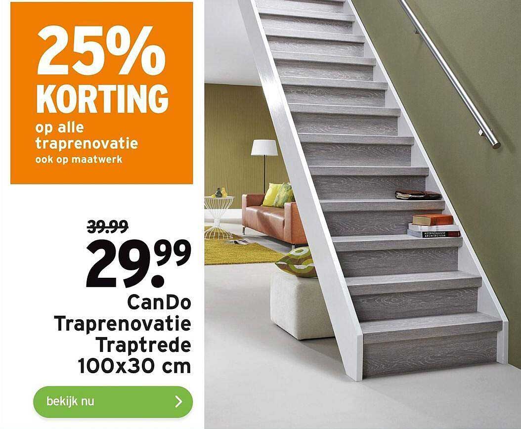 Cando Traprenovatie Traptrede 100x30 Cm 25 Korting Aanbieding Bij 