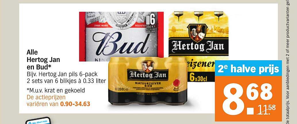 Alle Hertog Jan En Bud Aanbieding bij Albert Heijn - 1Folders.nl