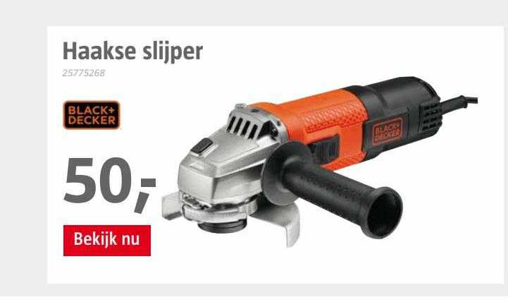 Black Decker BEG110K haakse slijper, 750 W, 230 V