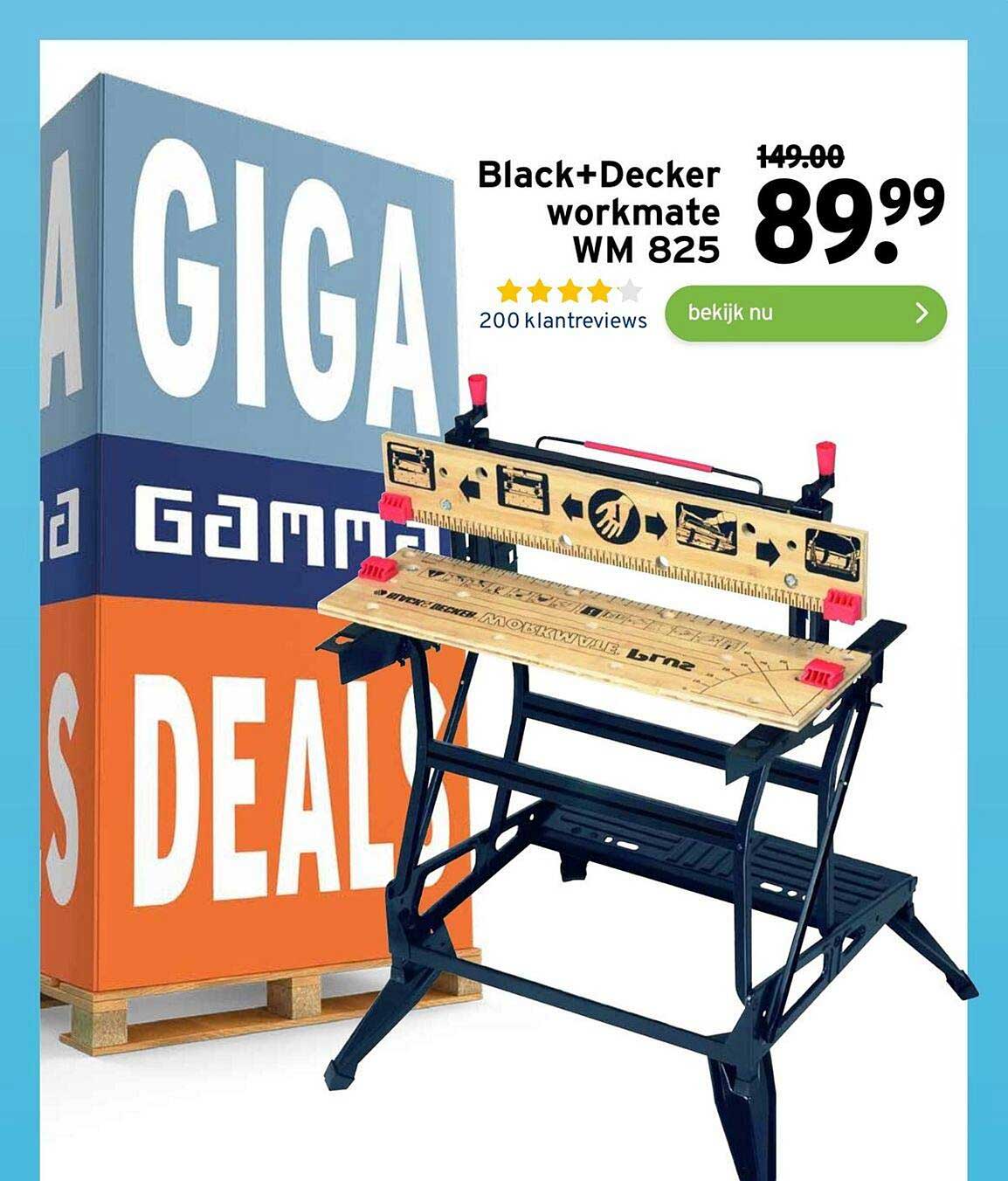 etabli black et decker workmate 825