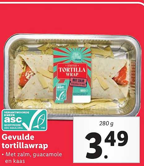 Gevulde Tortillawrap Aanbieding Bij Lidl Folders Nl