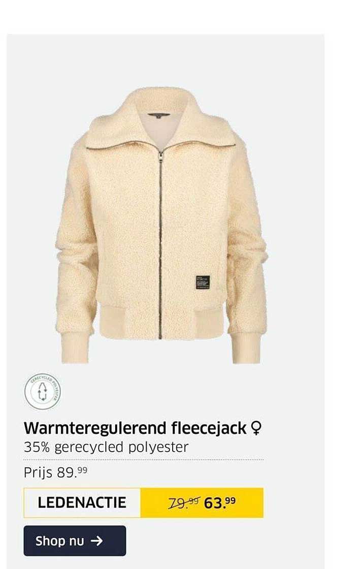 Warmteregulerend Fleecejack Aanbieding Bij ANWB 1Folders nl