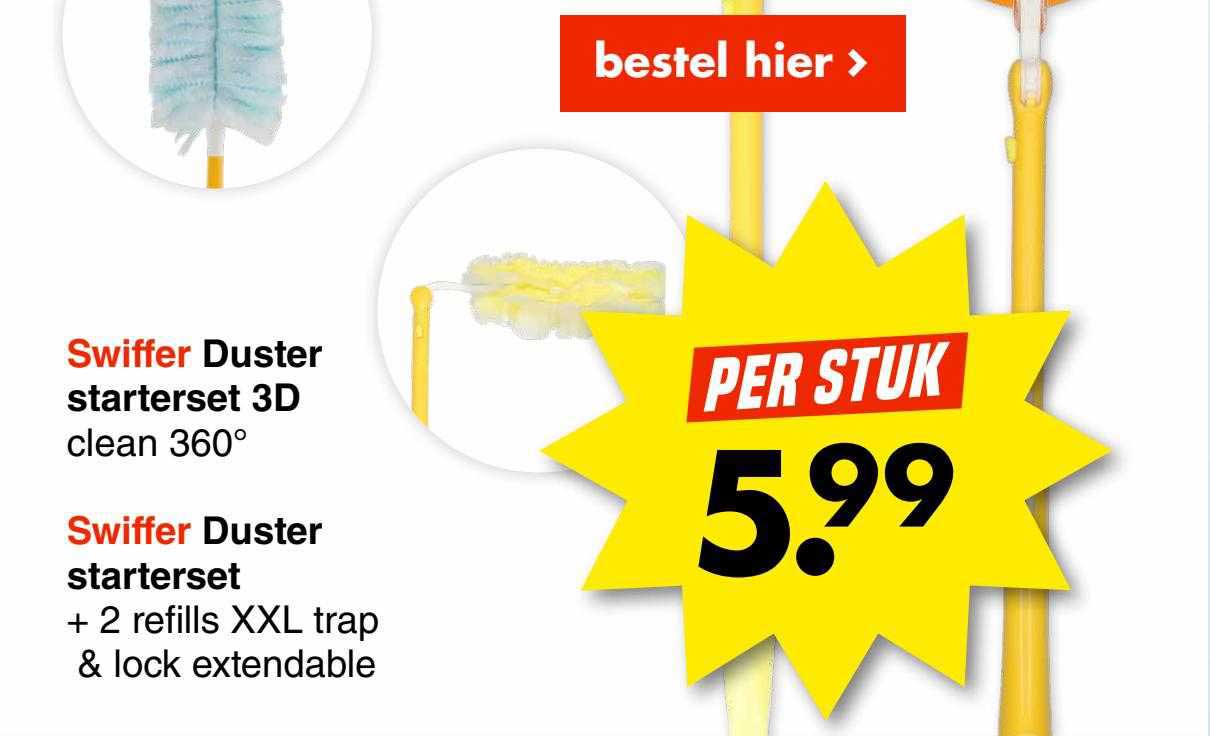 Swiffer Duster 3D clean starterset kopen? - Wibra Nederland - Dat doe je  goed.
