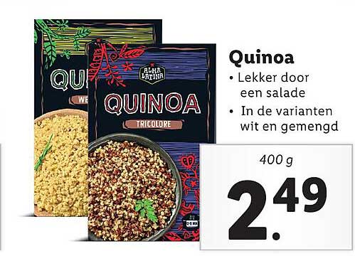 Lidl Quinoa Aanbieding Alma Latina bij