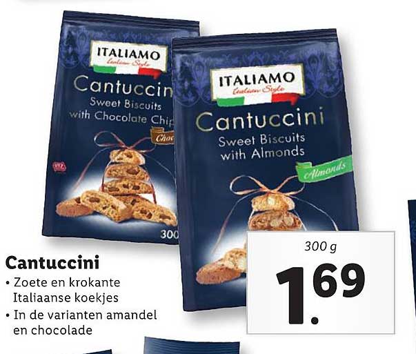 Italiamo Cantuccini Aanbieding bij Lidl