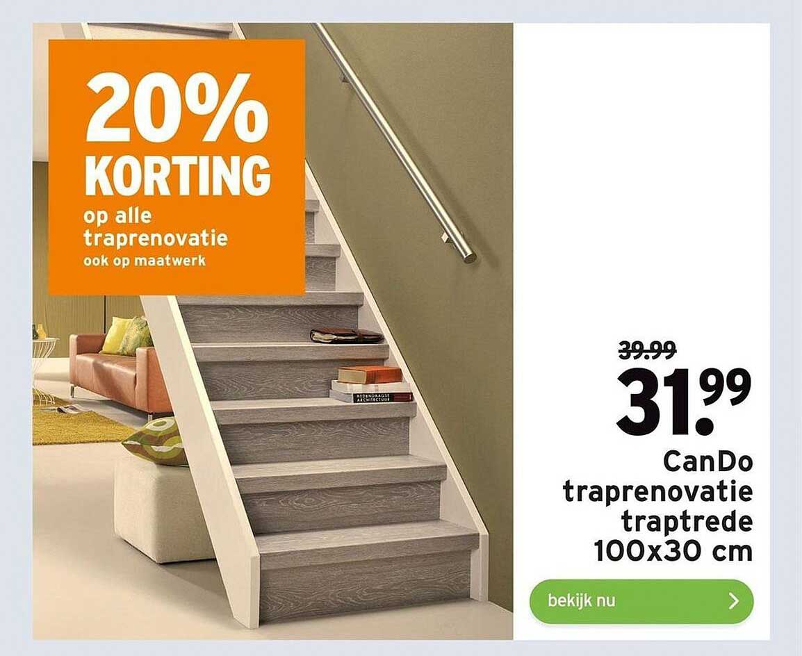 CanDo Traprenovatie Traptrede 100x30 Cm 20 Korting Aanbieding Bij 