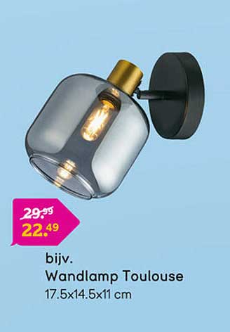 Wandlamp Toulouse Aanbieding Bij Leen Bakker - 1Folders.nl