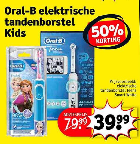 Oral-B Elektrische Tandenborstels Kids 50% Korting Aanbieding Bij ...