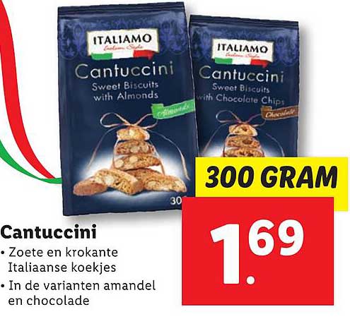 Italiamo Cantuccini Aanbieding bij Lidl