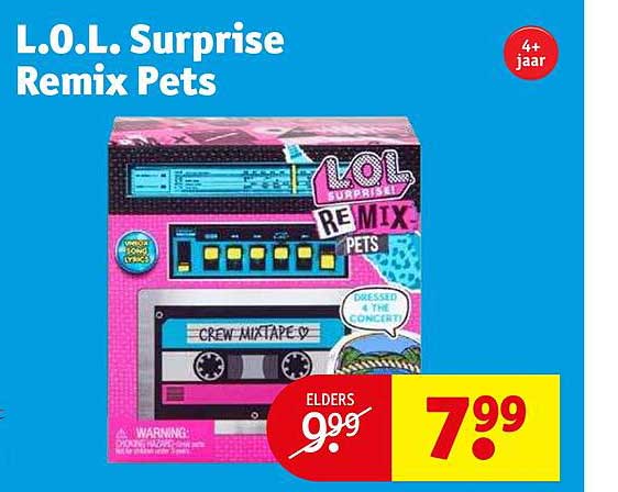 Remix Pets L.O.L. Surprise Remix Pets Aanbieding bij Kruidvat - 1Folders.nl