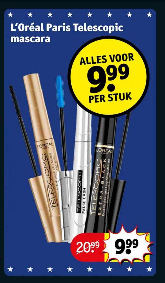 L'Oréal Paris Telescopic Mascara Aanbieding bij Kruidvat 1Folders.nl