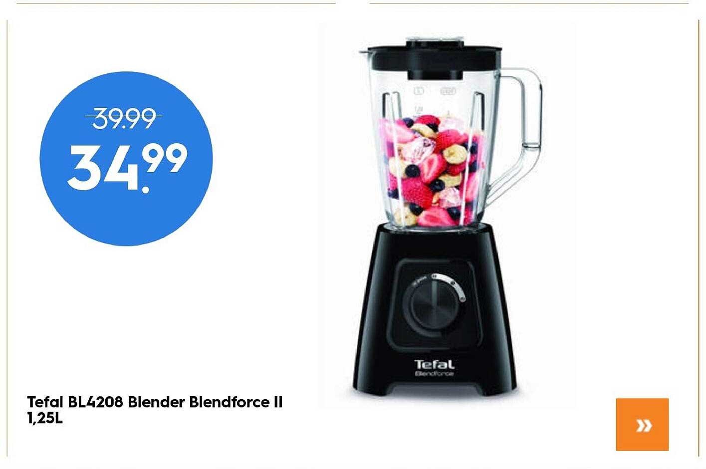 Tefal BL4208 Blender Blendforce II 1,25L Aanbieding bij Blokker