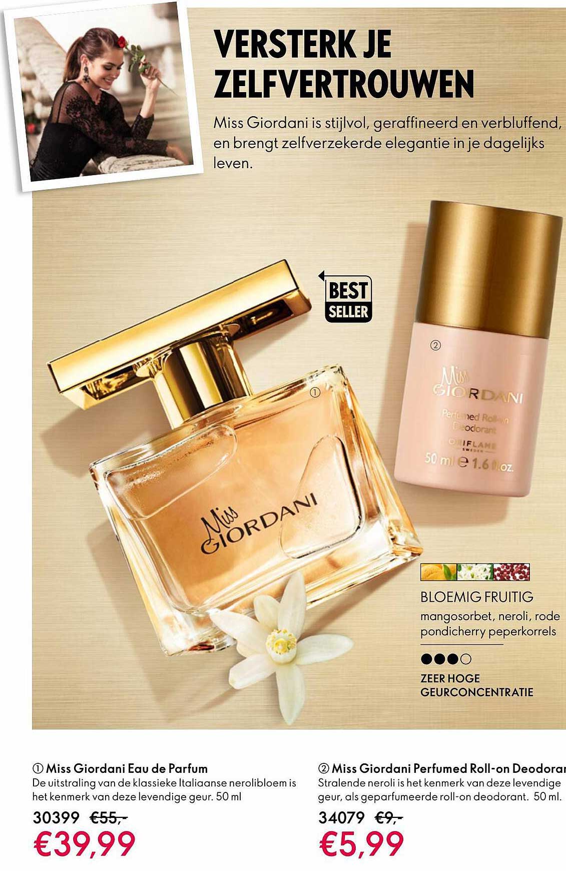 Miss Giordani Eau De Parfum Of Miss Giordani Perfumed Roll-On Deodorant ...