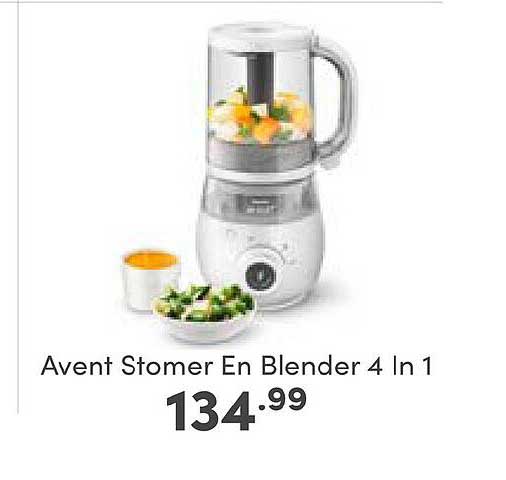 Philips Avent-cadeauset met stomer en blender - 4-in-1 babyvoedingmaker