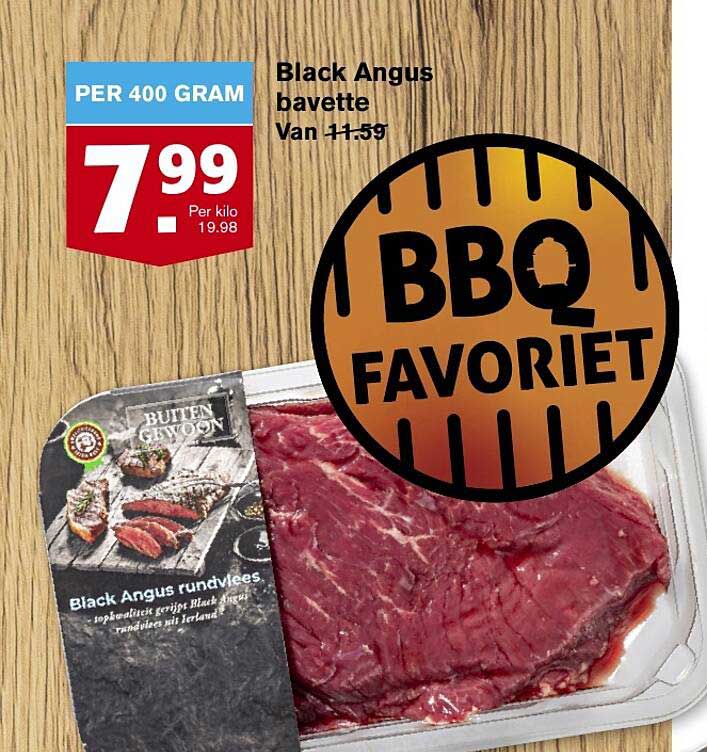 Black Angus Bavette Aanbieding bij Hoogvliet - 1Folders.nl