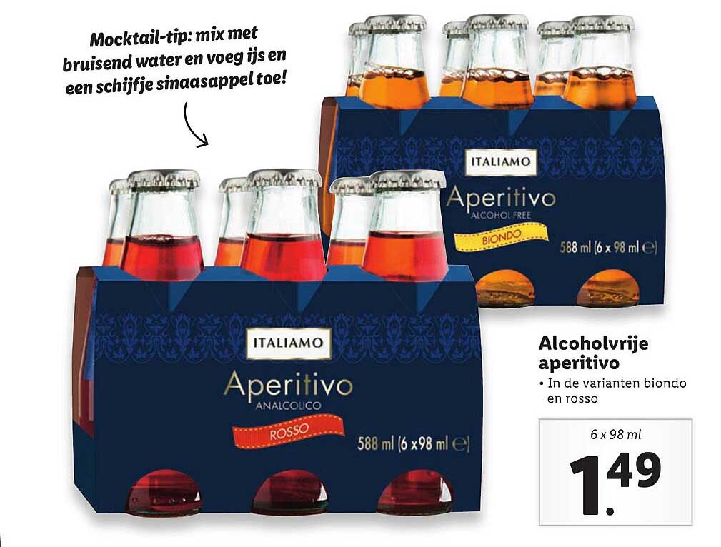 Alcoholvrije Aperitivo Aanbieding Bij Lidl Folders Nl