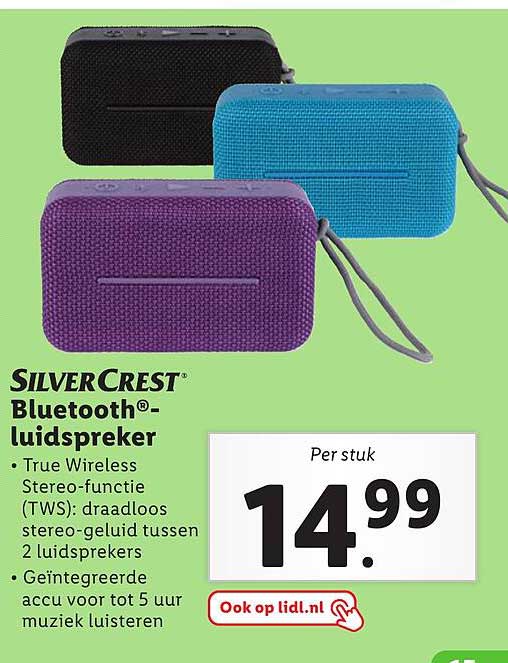 SilverCrest Bluetooth® Luidspreker Aanbieding bij Lidl 1Folders.nl