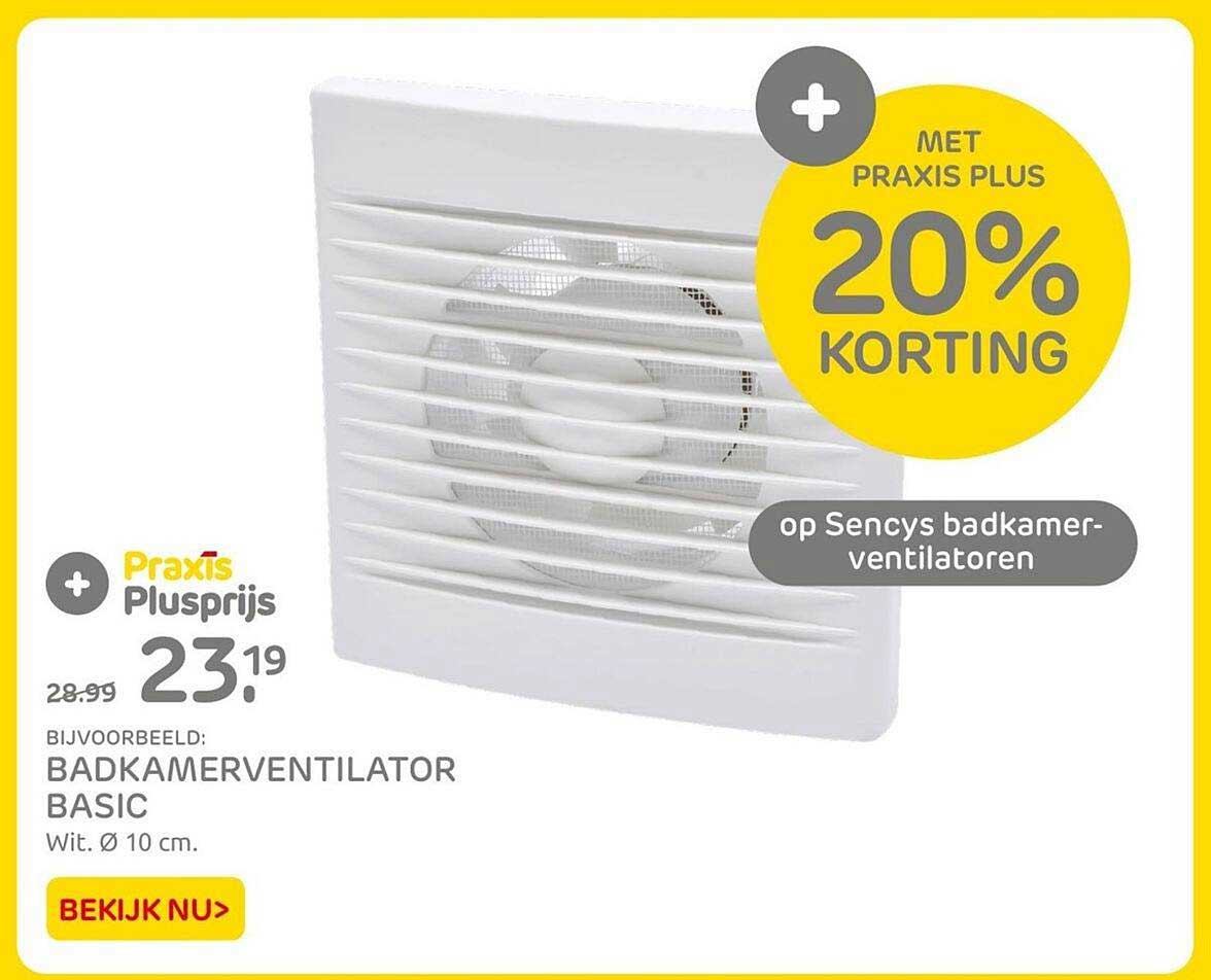 Badkamerventilator Basic Aanbieding Bij Praxis Folders Nl