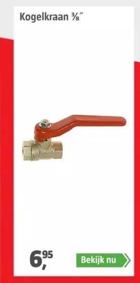 POWER TOWN Kogelkraan 3/8 Inch – 5000 PSI, Voor Hogedrukreiniger Slang