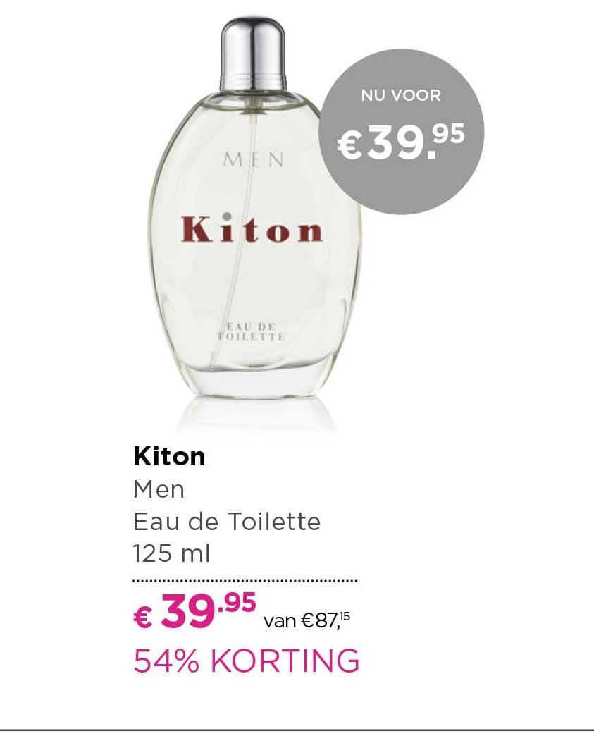 Kiton Men Eau De Toilette Aanbieding bij ICI PARIS XL - 1Folders.nl