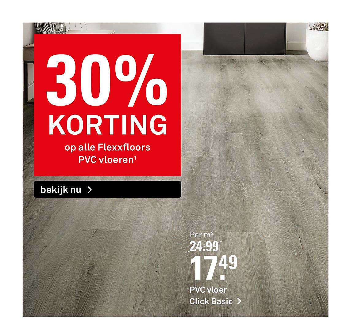 PVC Vloer Click Basic 30 Korting Aanbieding bij Karwei 1Folders.nl
