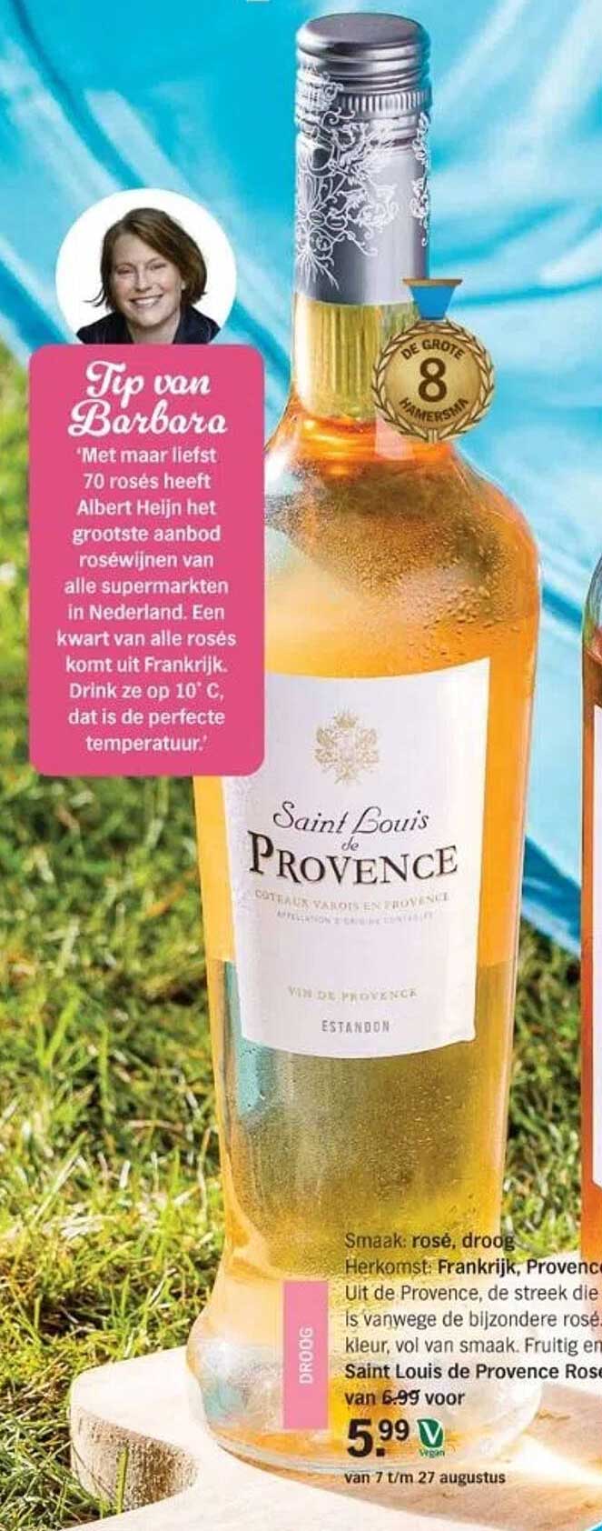 Saint Louis De Provence Rosé Aanbieding Bij Albert Heijn 1foldersnl 