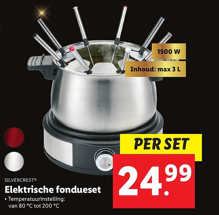 Silvercrest® Elektrische Fondueset Aanbieding bij Lidl 1Folders.nl