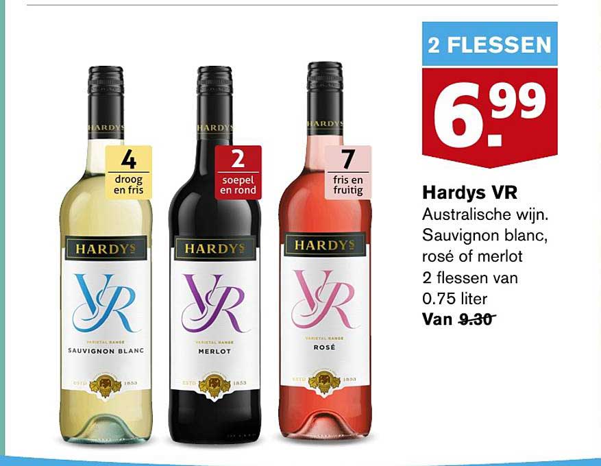 Hardys VR Sauvignon Blanc, Rosé Of Merlot Australische Wijn Aanbieding ...