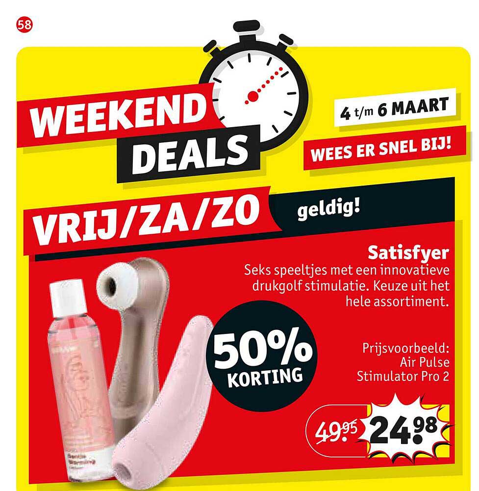 Satisfyer 50% Korting Aanbieding bij Kruidvat - 1Folders.nl