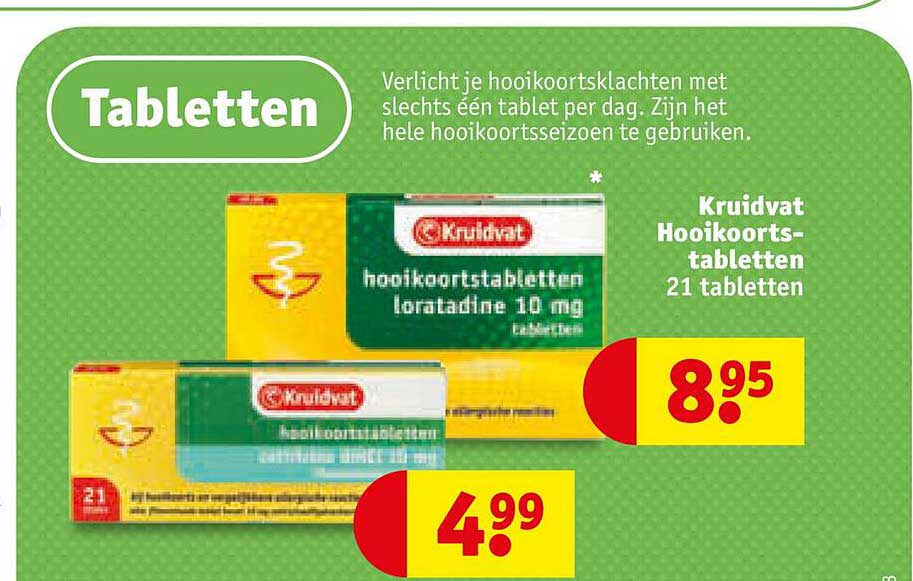 Kruidvat Hooikoortstabletten Aanbieding Bij Kruidvat 1folders Nl