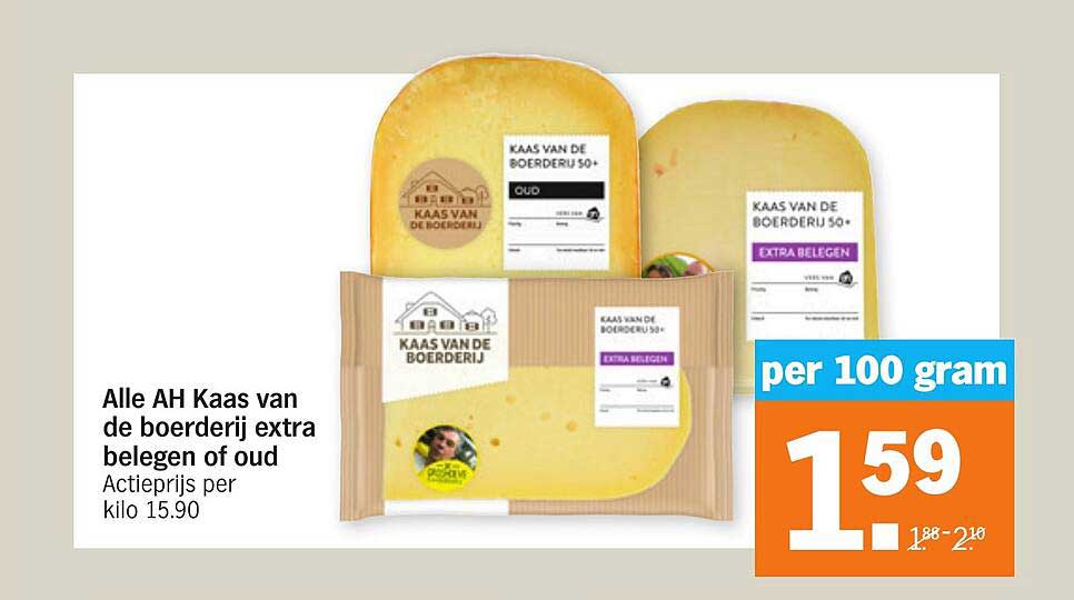 Alle Ah Kaas Van De Boerderij Extra Belegen Of Oud Aanbieding Bij