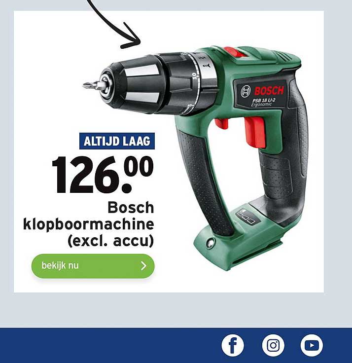 Bosch Klopboormachine Aanbieding Bij GAMMA - 1Folders.nl