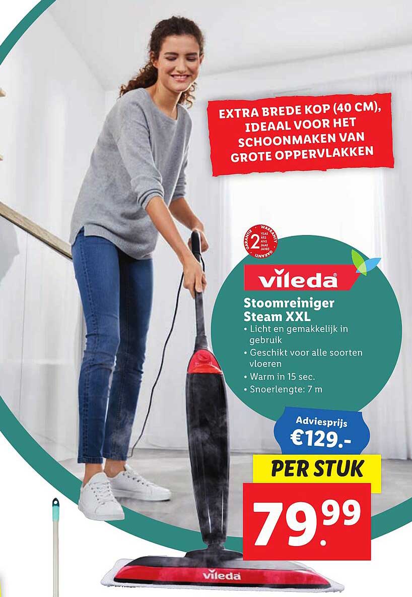 Vileda Stoomreiniger Steam Xxl Aanbieding bij Lidl