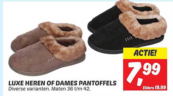 Luxe Heren Of Dames Pantoffels Aanbieding bij DekaMarkt - 1Folders.nl