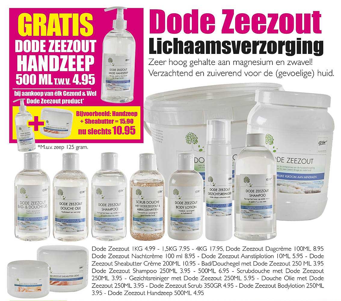 Dode Zeezout Aanbieding bij Gezond & Wel 1Folders.nl