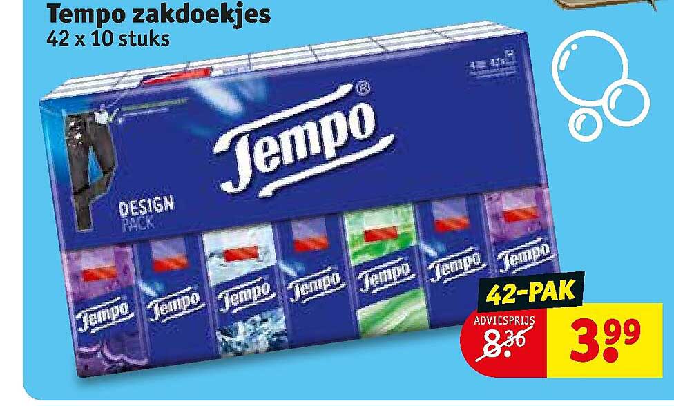 Tempo Zakdoekjes Aanbieding bij Kruidvat 1Folders.nl