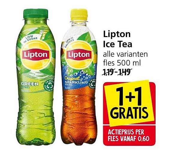 Lipton Ice Tea 1+1 Gratis Aanbieding bij Jan Linders 1Folders.nl
