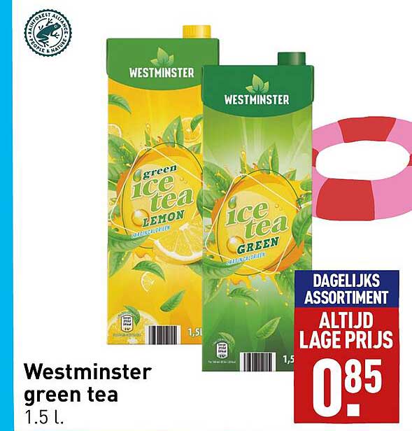 Westminster Green Tea Aanbieding bij ALDI 1Folders.nl